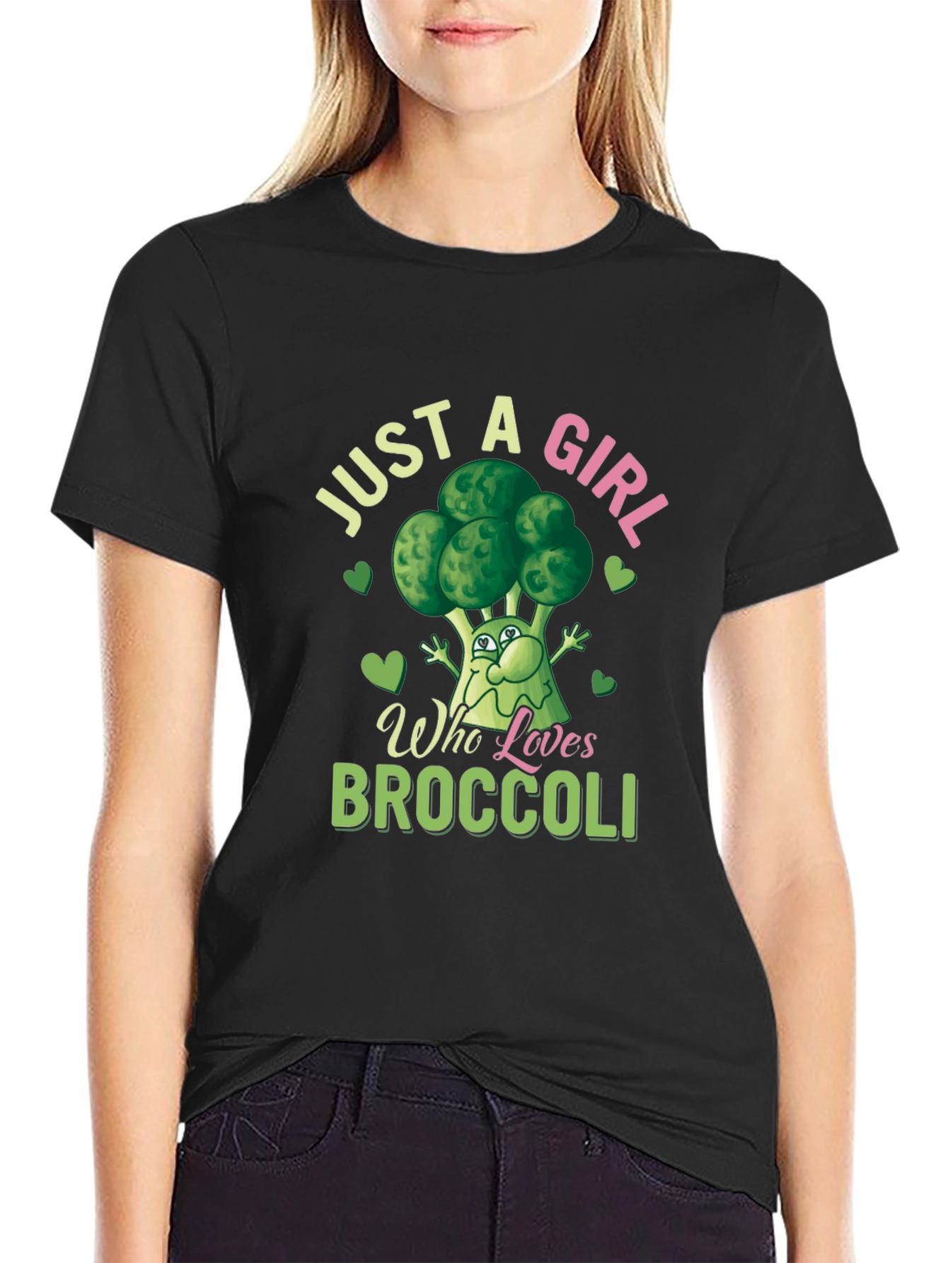Just a Girl Who Loves Broccoli T-Shirt