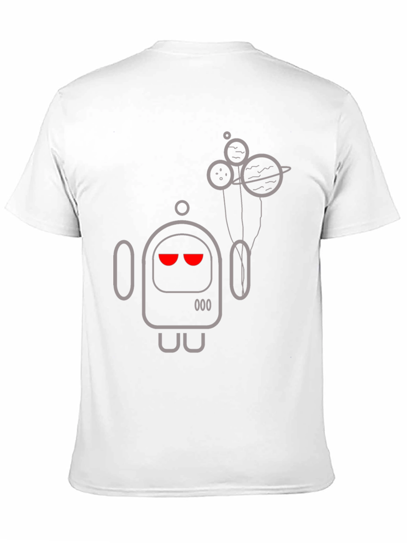Robot & Planets Graphic Tee - Black