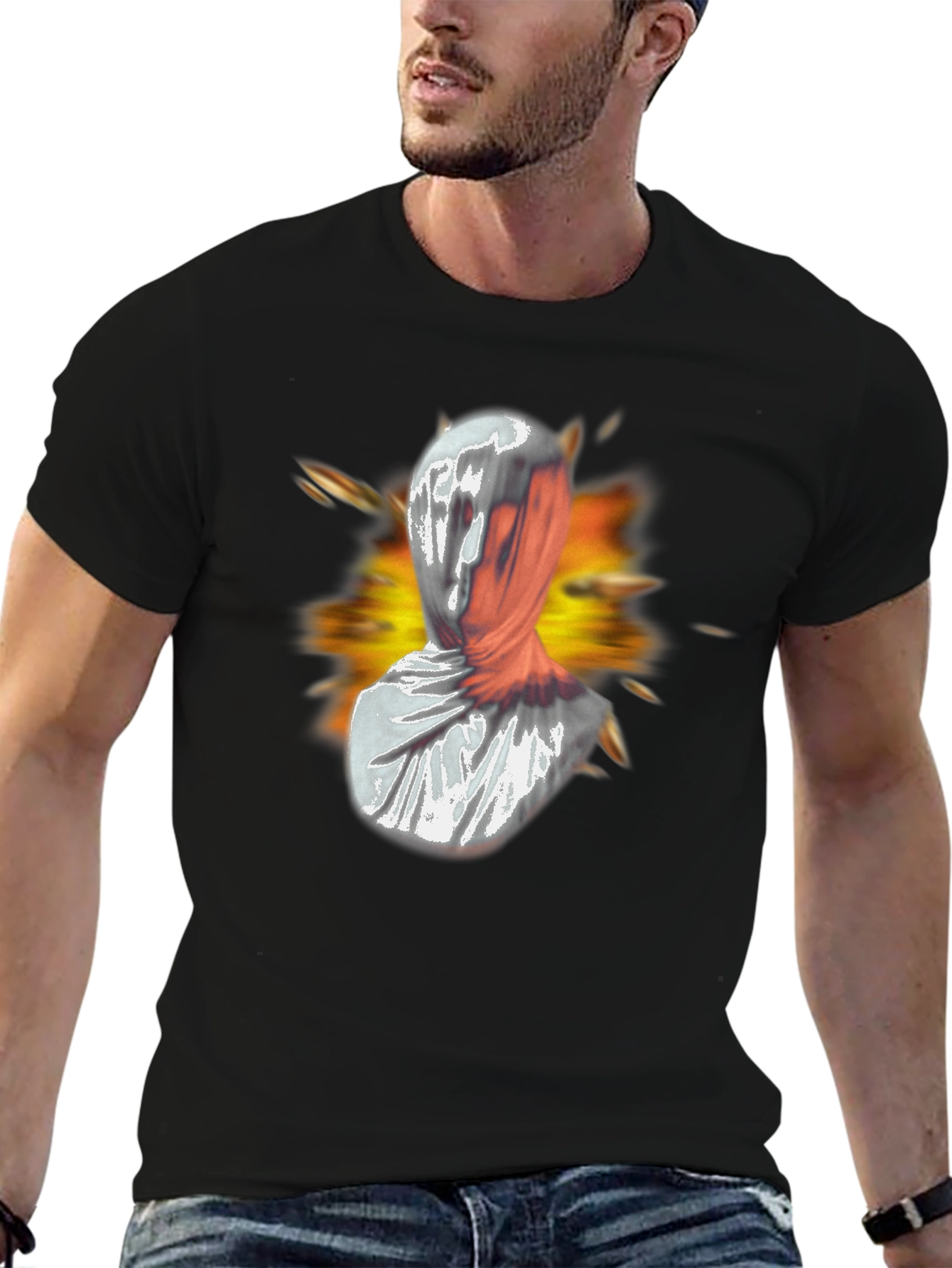 Abstract Faceless Graphic Tee - Bold Streetwear