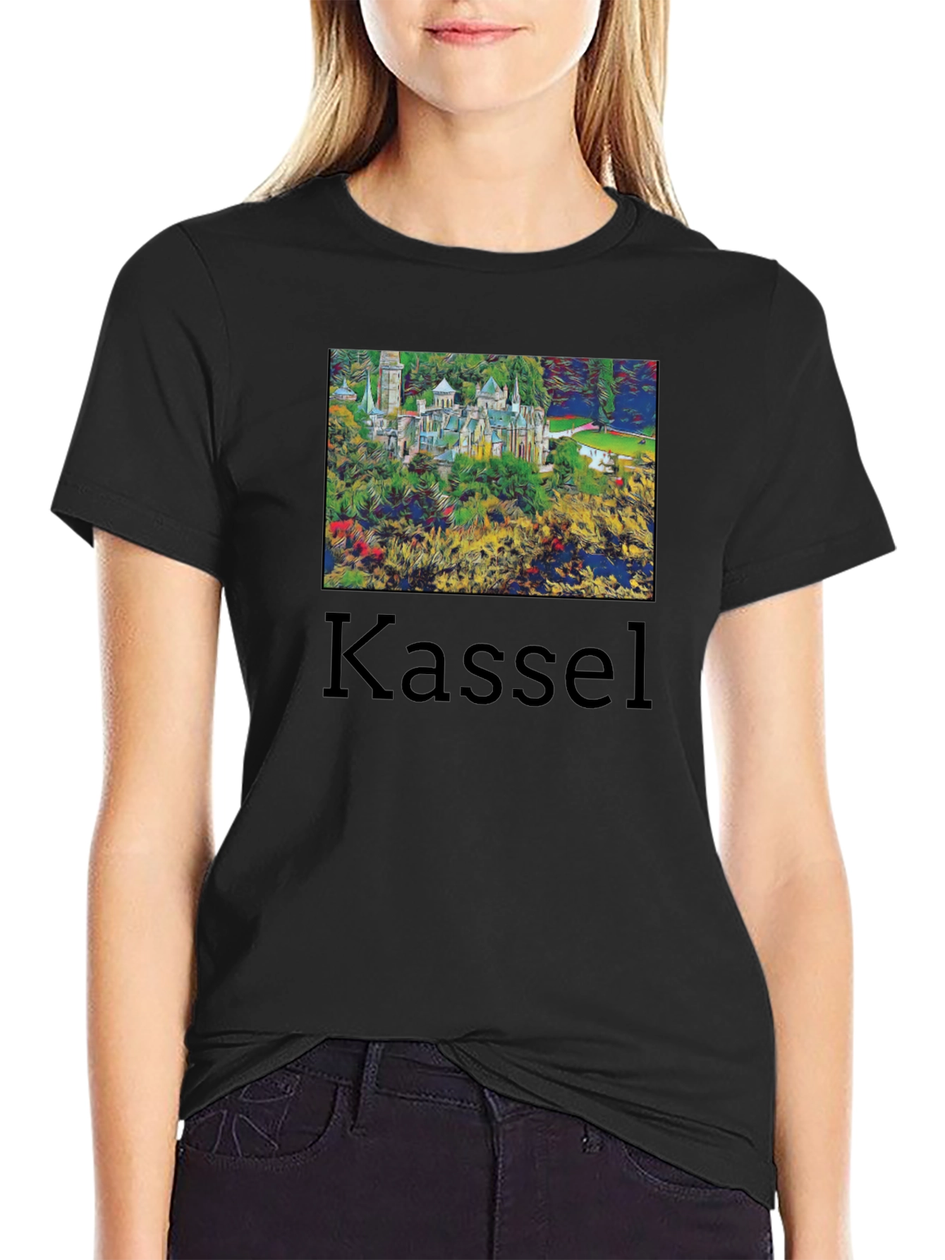 Kassel Germany Black T-Shirt