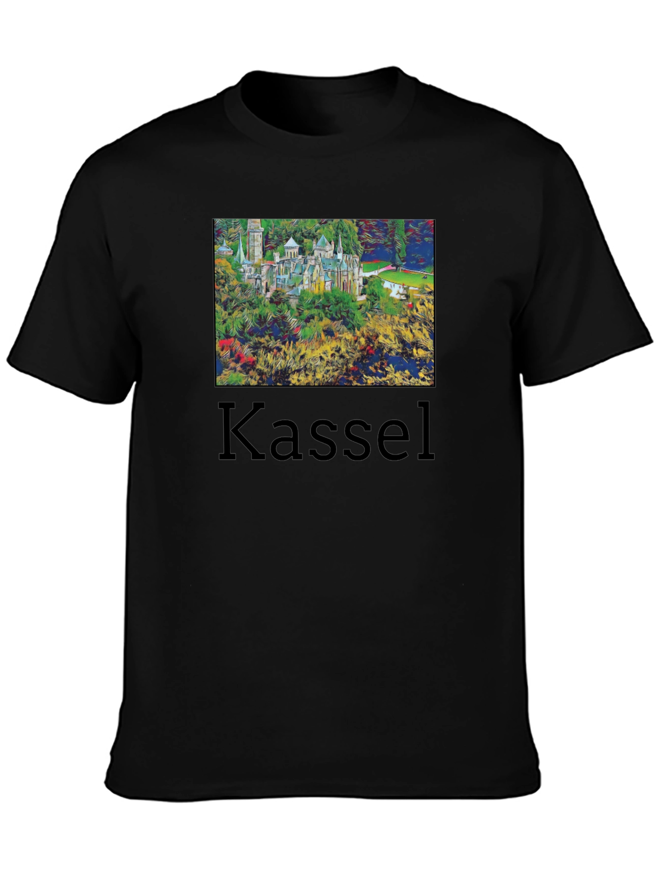 Kassel Germany Black T-Shirt