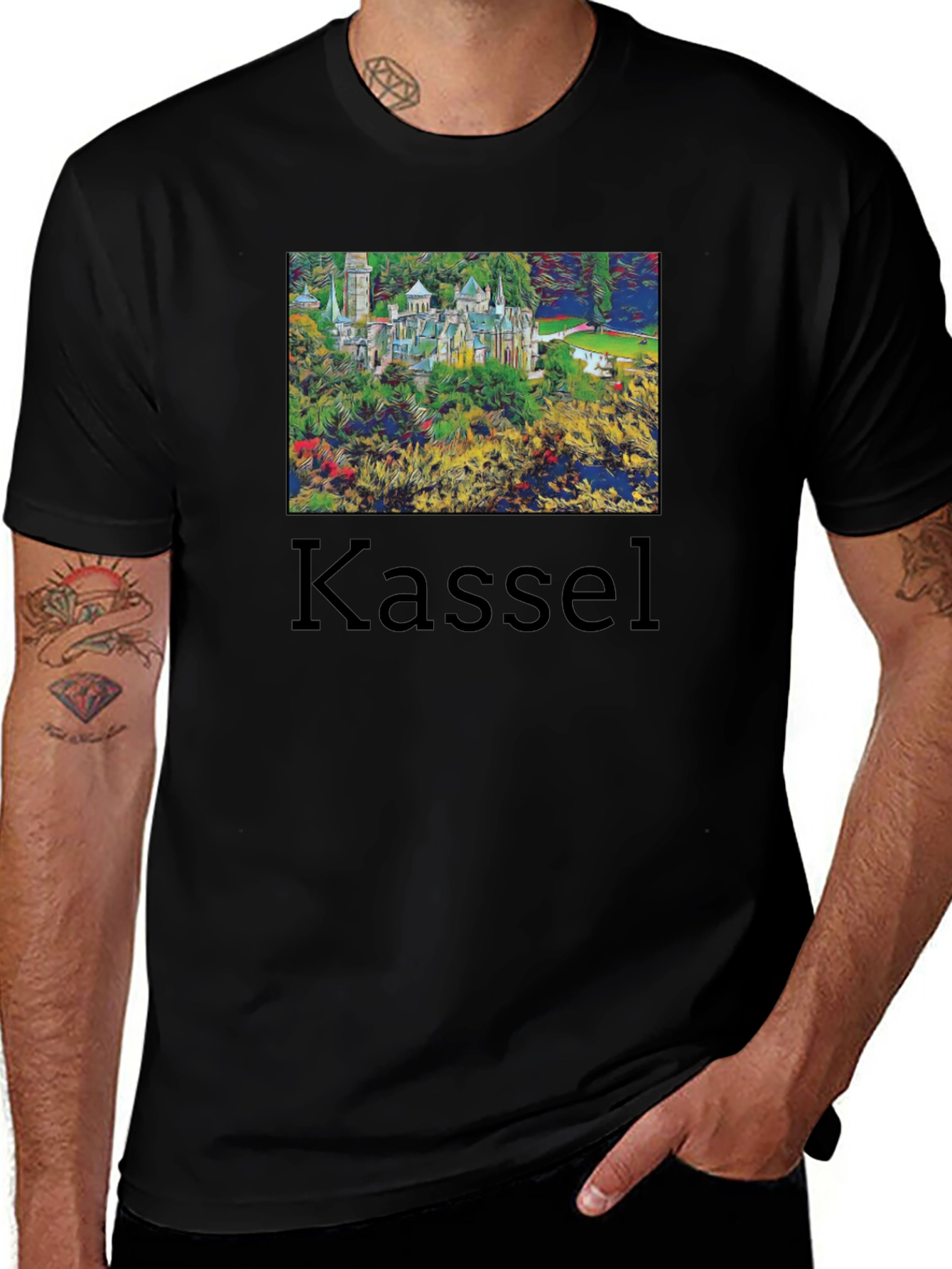 Kassel Germany Black T-Shirt