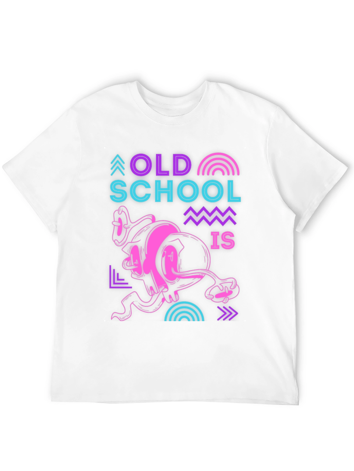 Retro Old School Graphic Black T-Shirt