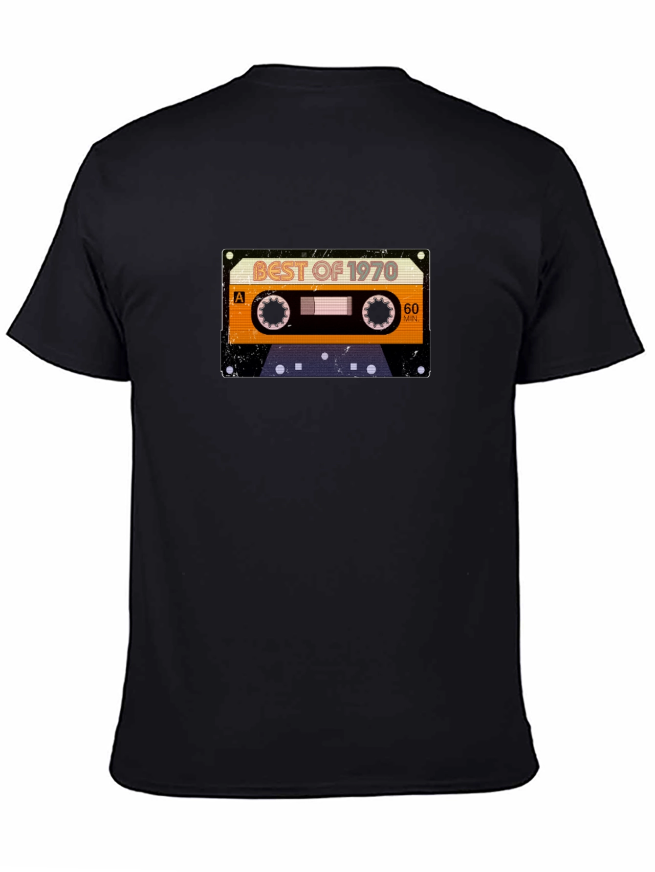 Best of 1970 Cassette Tape Black T-Shirt