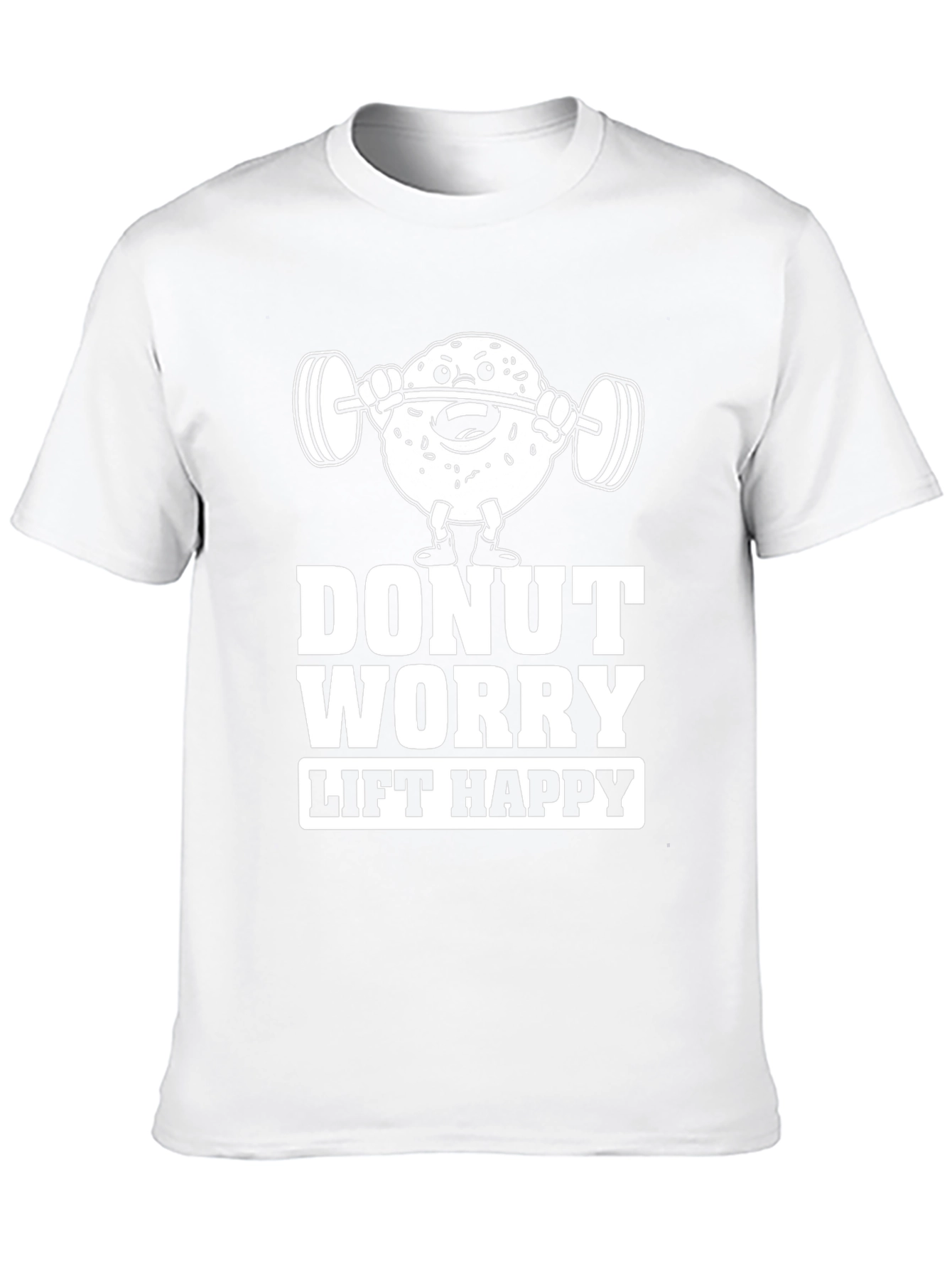 Donut Worry Lift Happy Graphic T-Shirt