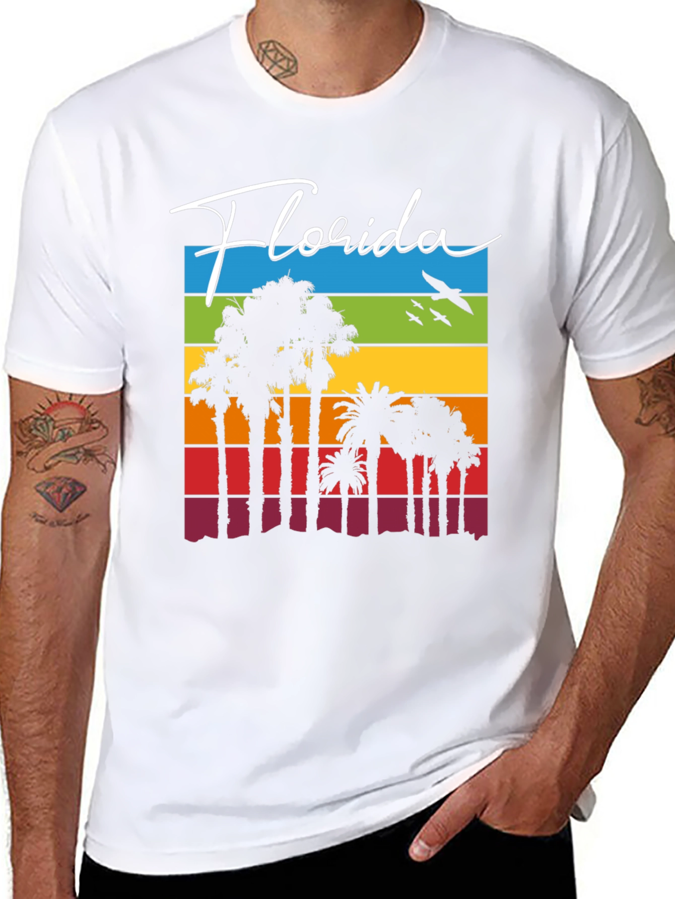 Florida Palm Tree Retro T-Shirt