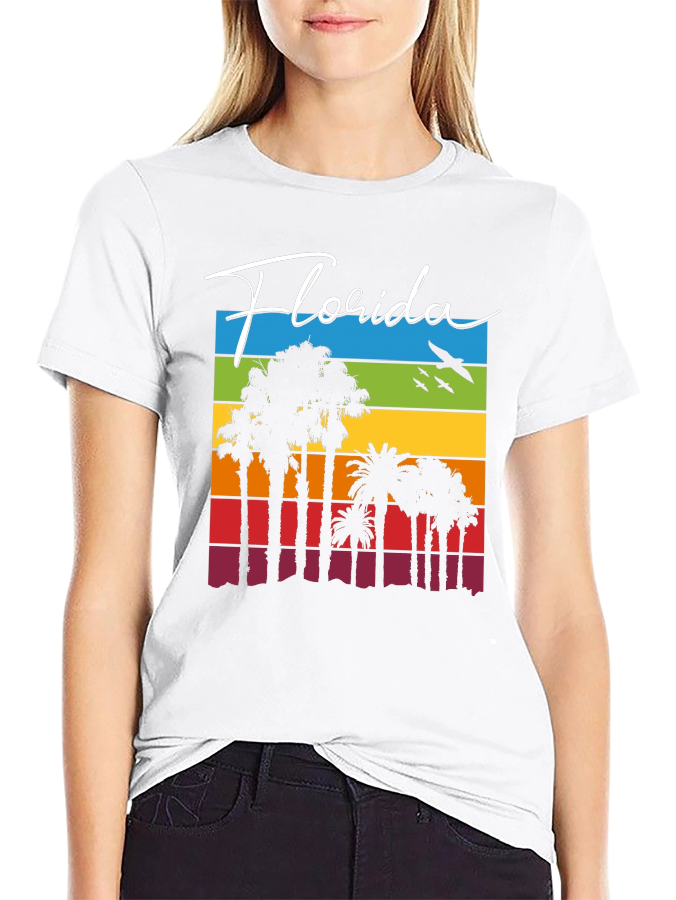 Florida Palm Tree Retro T-Shirt