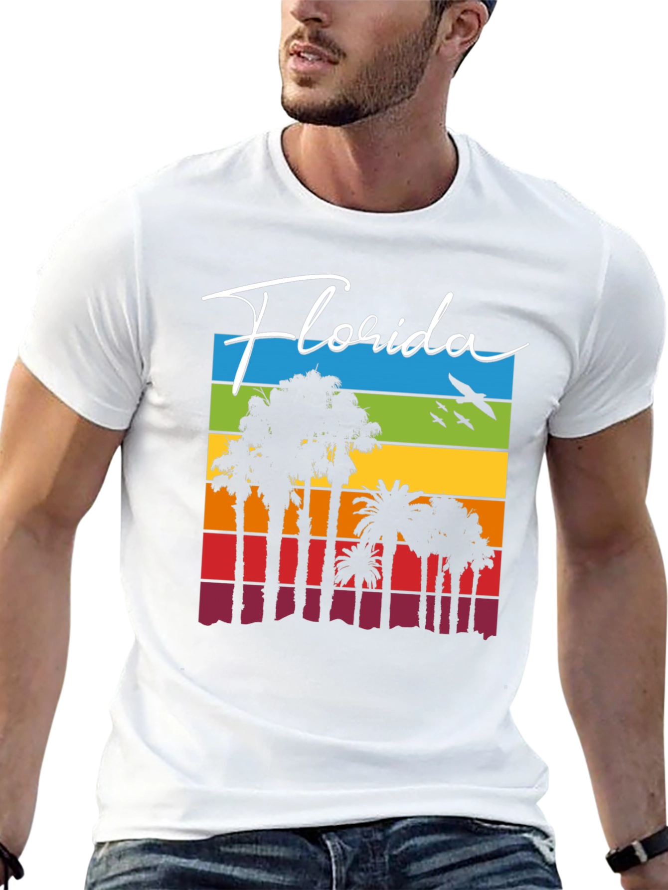 Florida Palm Tree Retro T-Shirt