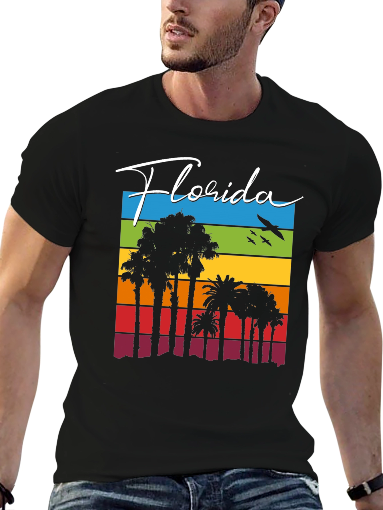 Florida Palm Tree Retro T-Shirt