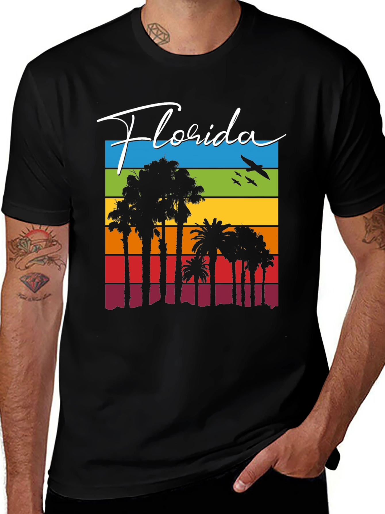 Florida Palm Tree Retro T-Shirt