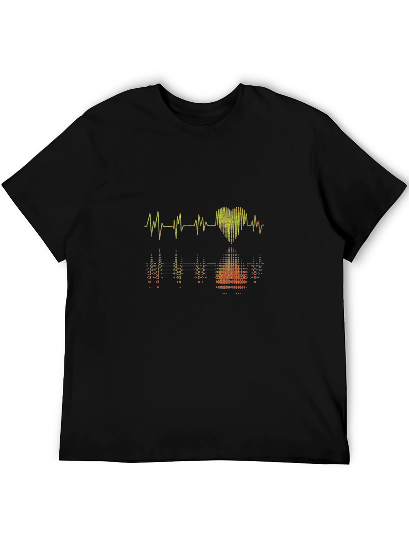 Heartbeat Rhythm Graphic Tee - Modern Style