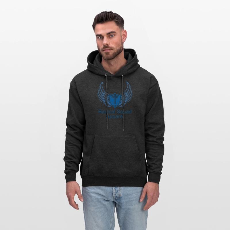 Radical Squad Apparel Blue Brand Logo Design