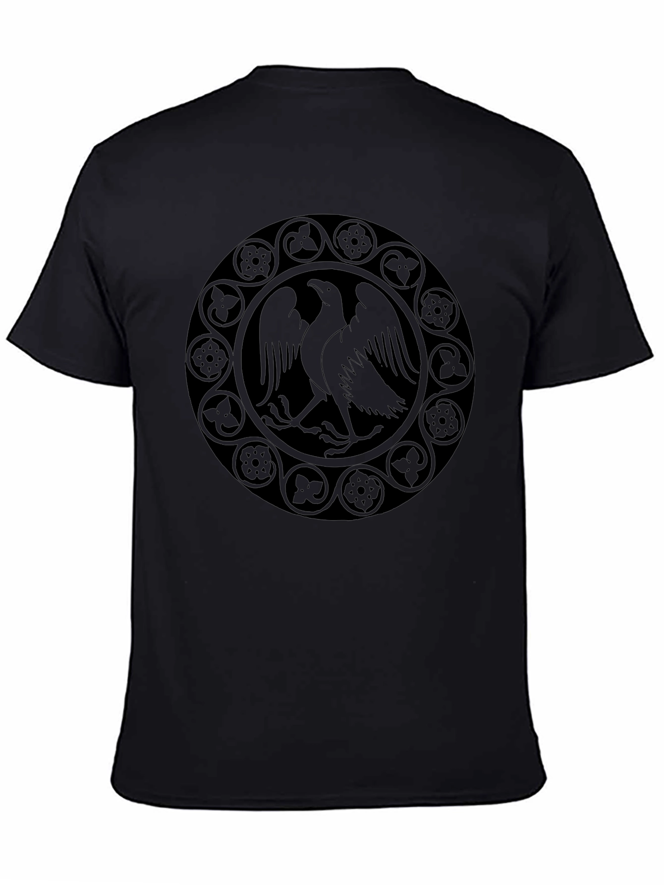 Eagle Emblem Black T-Shirt - Unique Graphic Tee