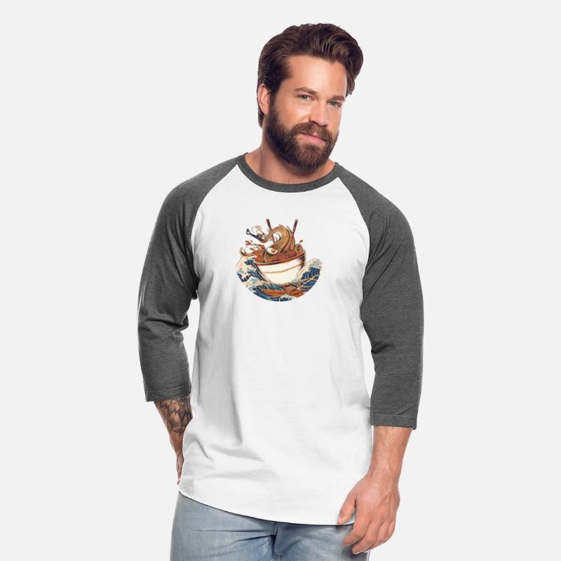 ramen grate wave shirt -retro japanese style ramen