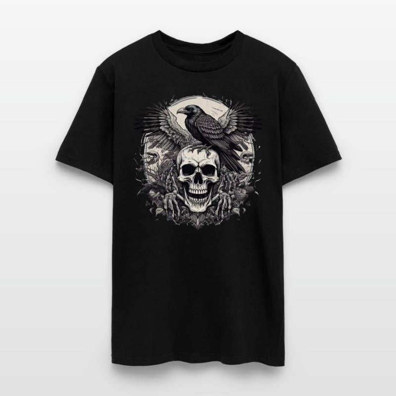 Raven Skull Design Embrace the Darkness