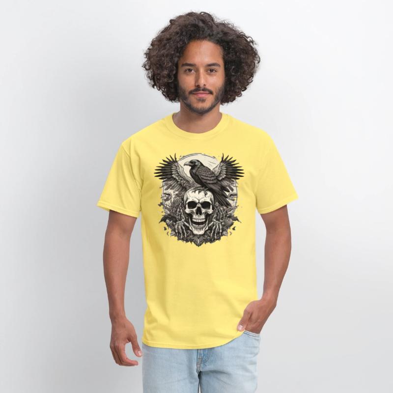 Raven Skull Design Embrace the Darkness