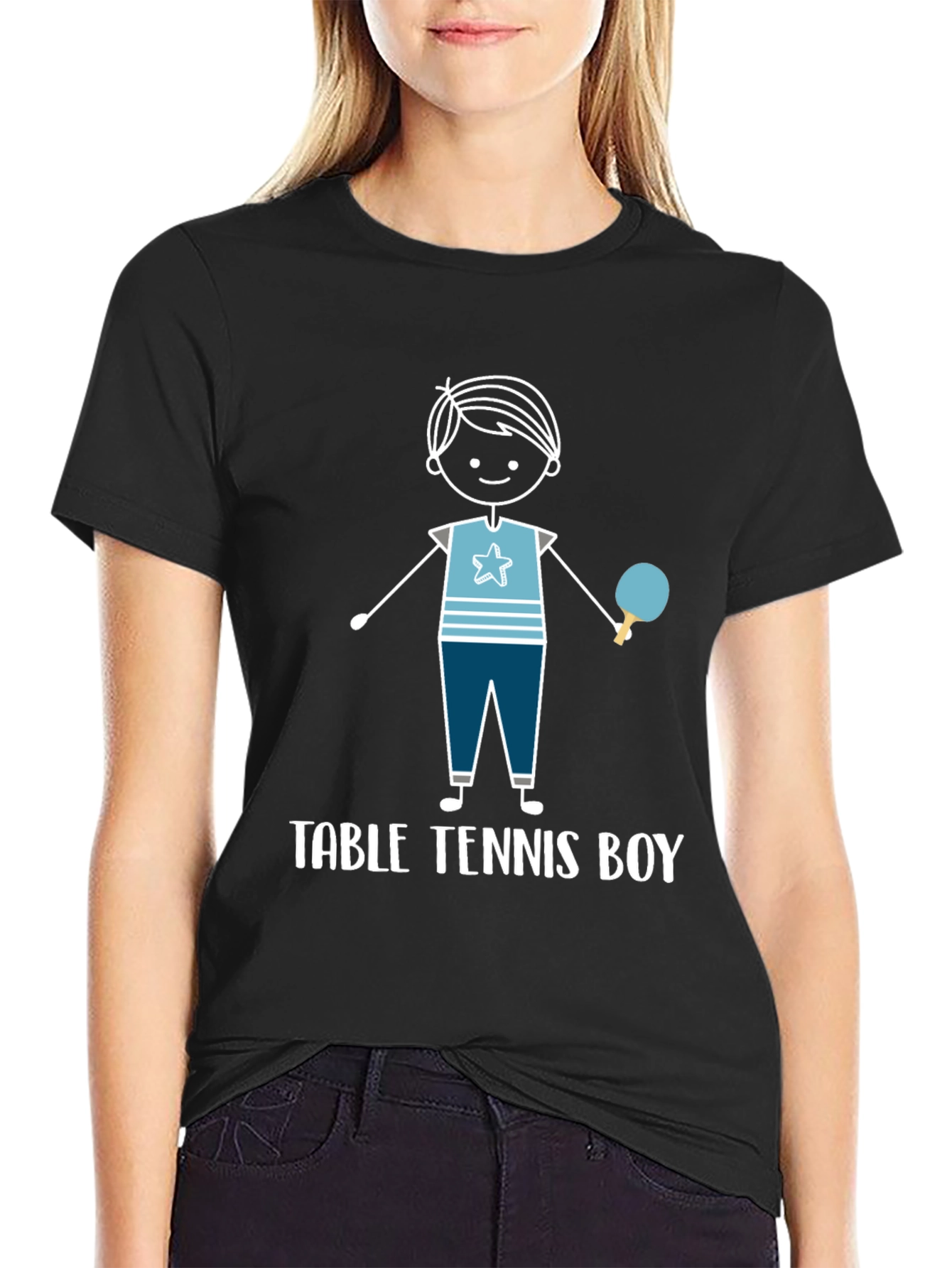 Table Tennis Boy Graphic T-Shirt