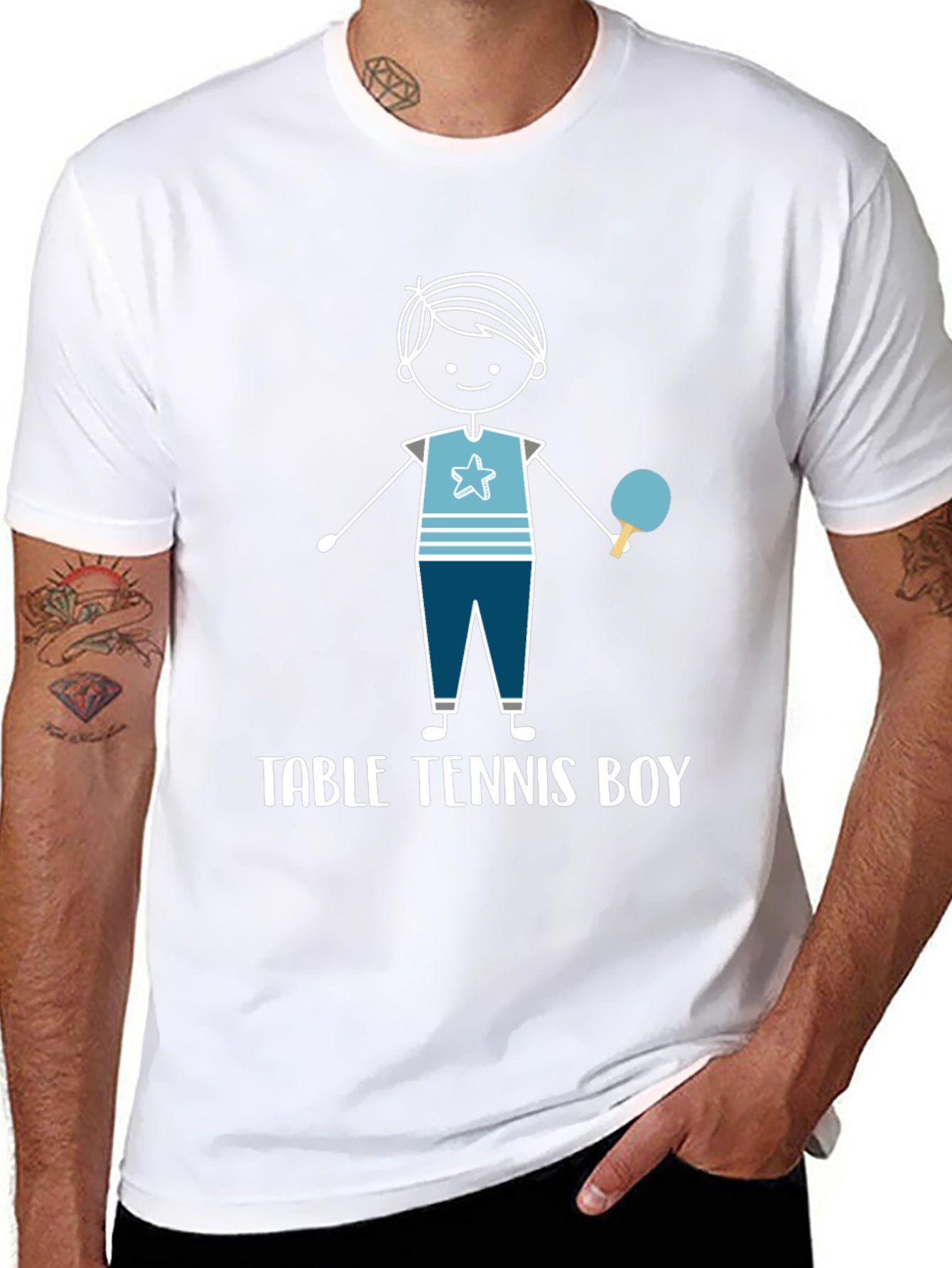 Table Tennis Boy Graphic T-Shirt