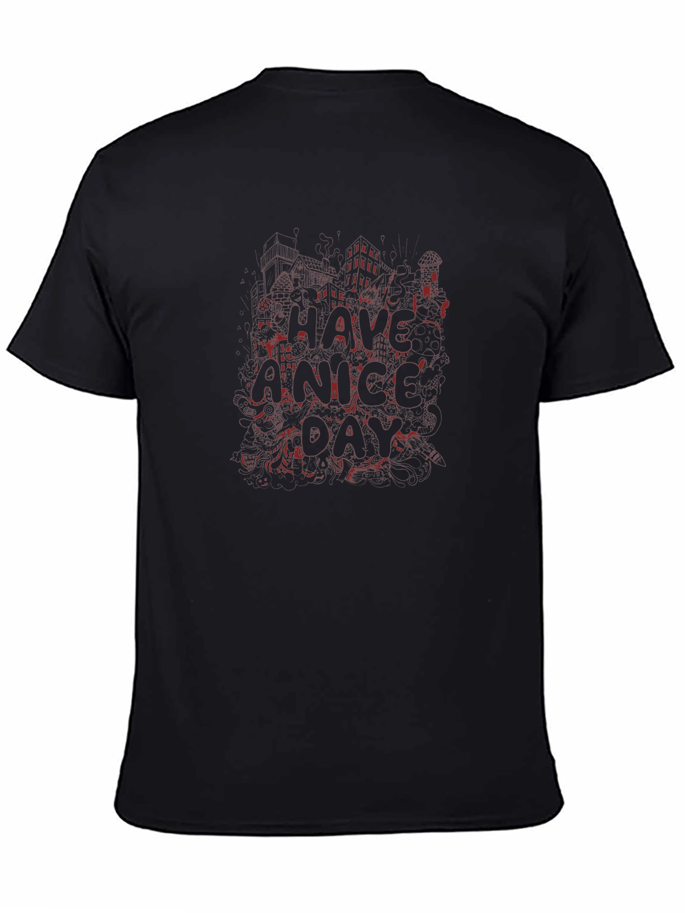 Graphic Print Crew Neck T-Shirt