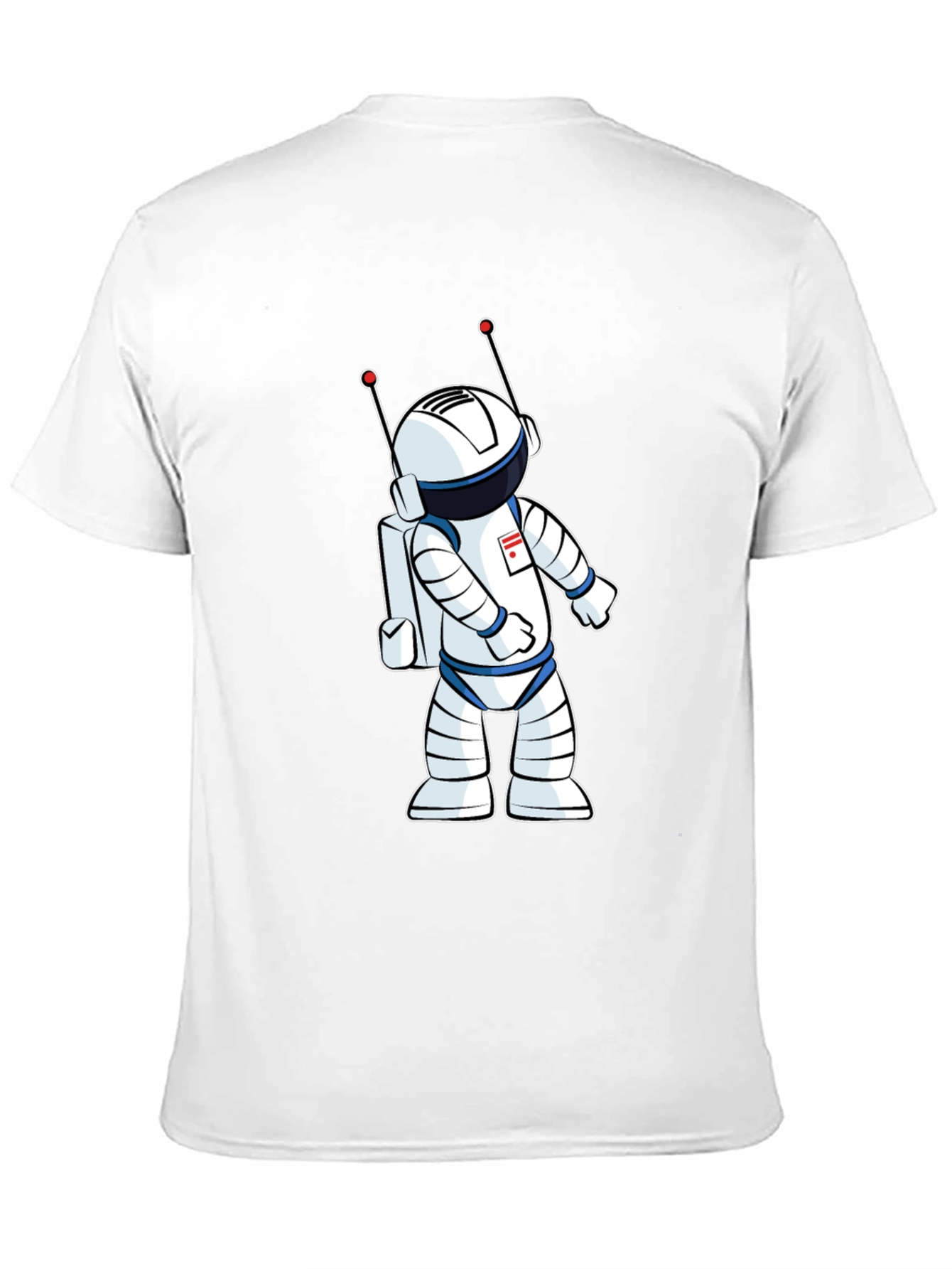Astronaut Graphic T-Shirt - Black Crew Neck Tee