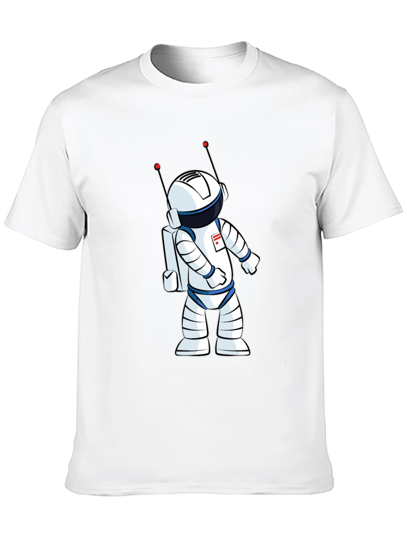 Astronaut Graphic T-Shirt - Black Crew Neck Tee