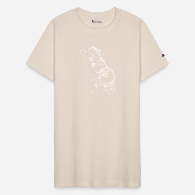 Reclining Model in Chemise and Stockings 1917