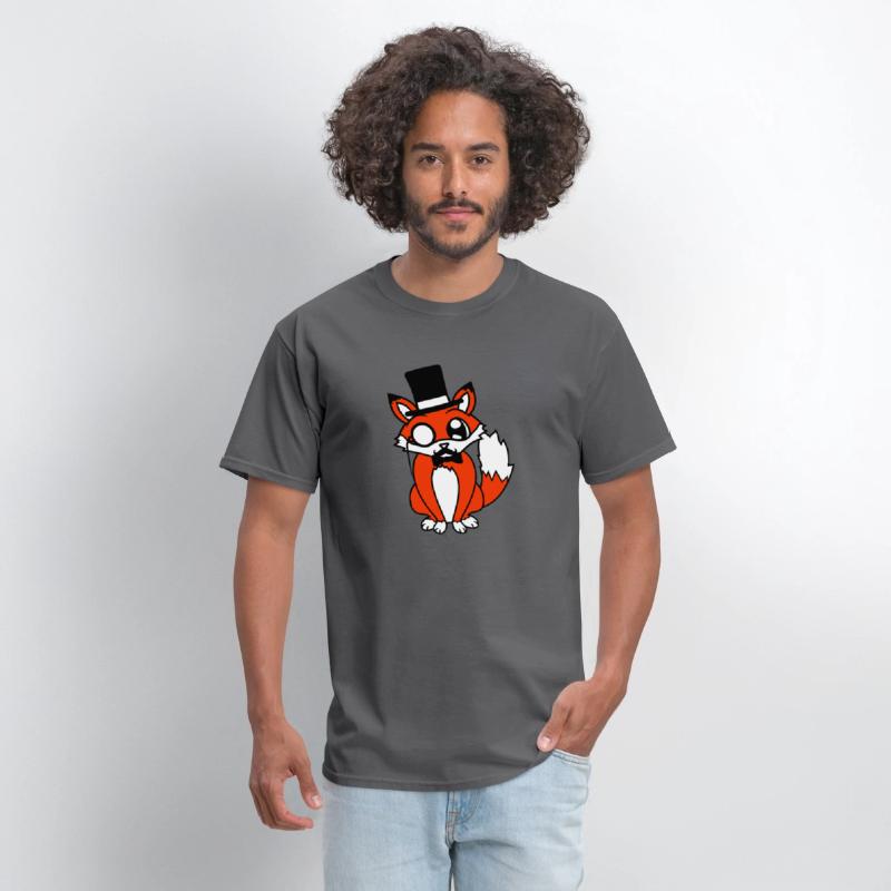 Red Fox Sir Mr. Top Hat Monocle Glasses Rich Man