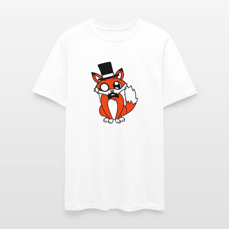 Red Fox Sir Mr. Top Hat Monocle Glasses Rich Man
