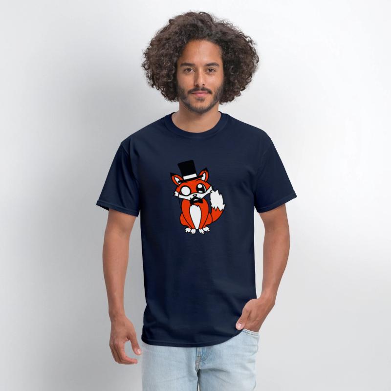 Red Fox Sir Mr. Top Hat Monocle Glasses Rich Man