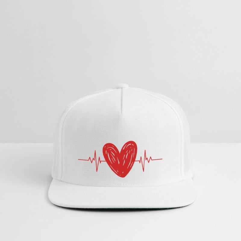 Red heart pulse heartbeat love