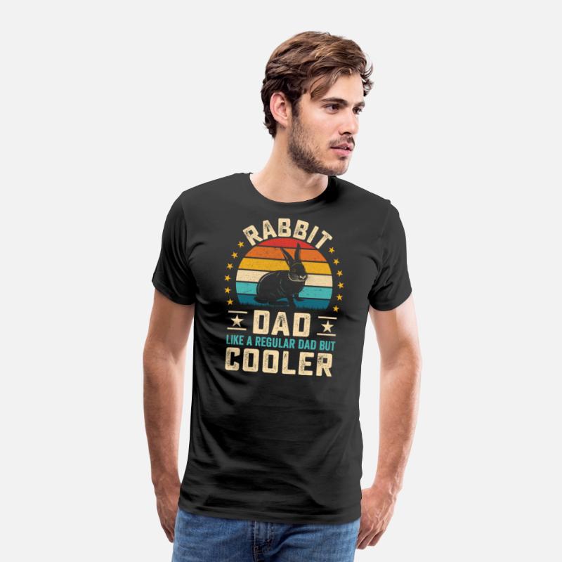 Retro sunset Rabbit Dad quote furry pet design