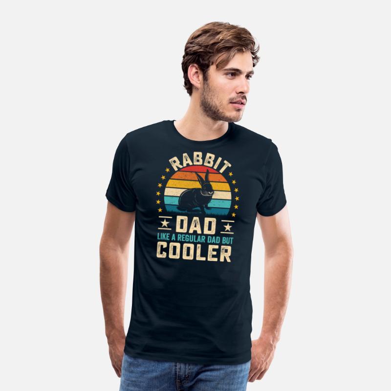 Retro sunset Rabbit Dad quote furry pet design