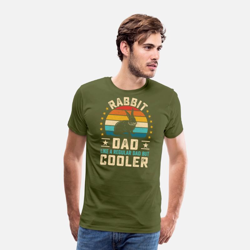 Retro sunset Rabbit Dad quote furry pet design