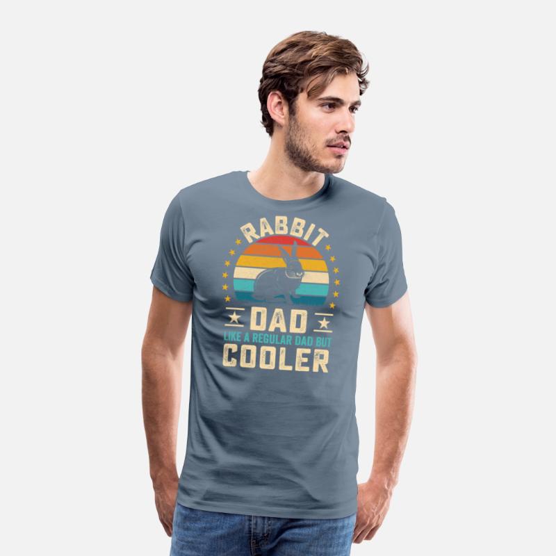 Retro sunset Rabbit Dad quote furry pet design