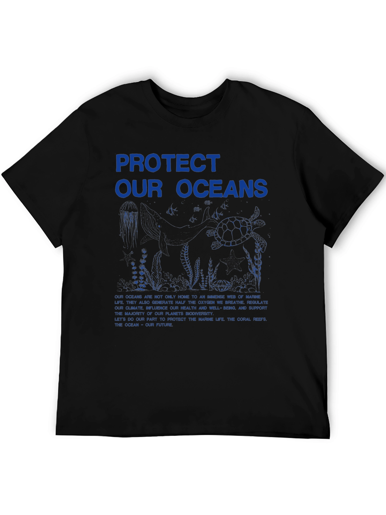 Protect Our Oceans Graphic T-Shirt - Eco-Friendly Design