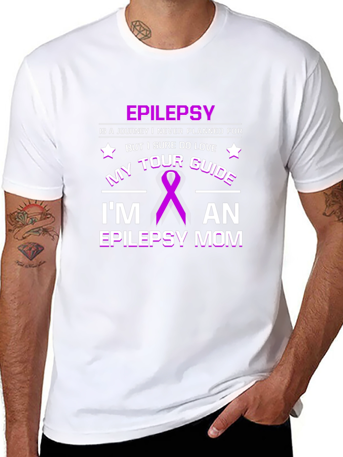 Epilepsy Mom Graphic Tee - Tour Guide Awareness T-Shirt
