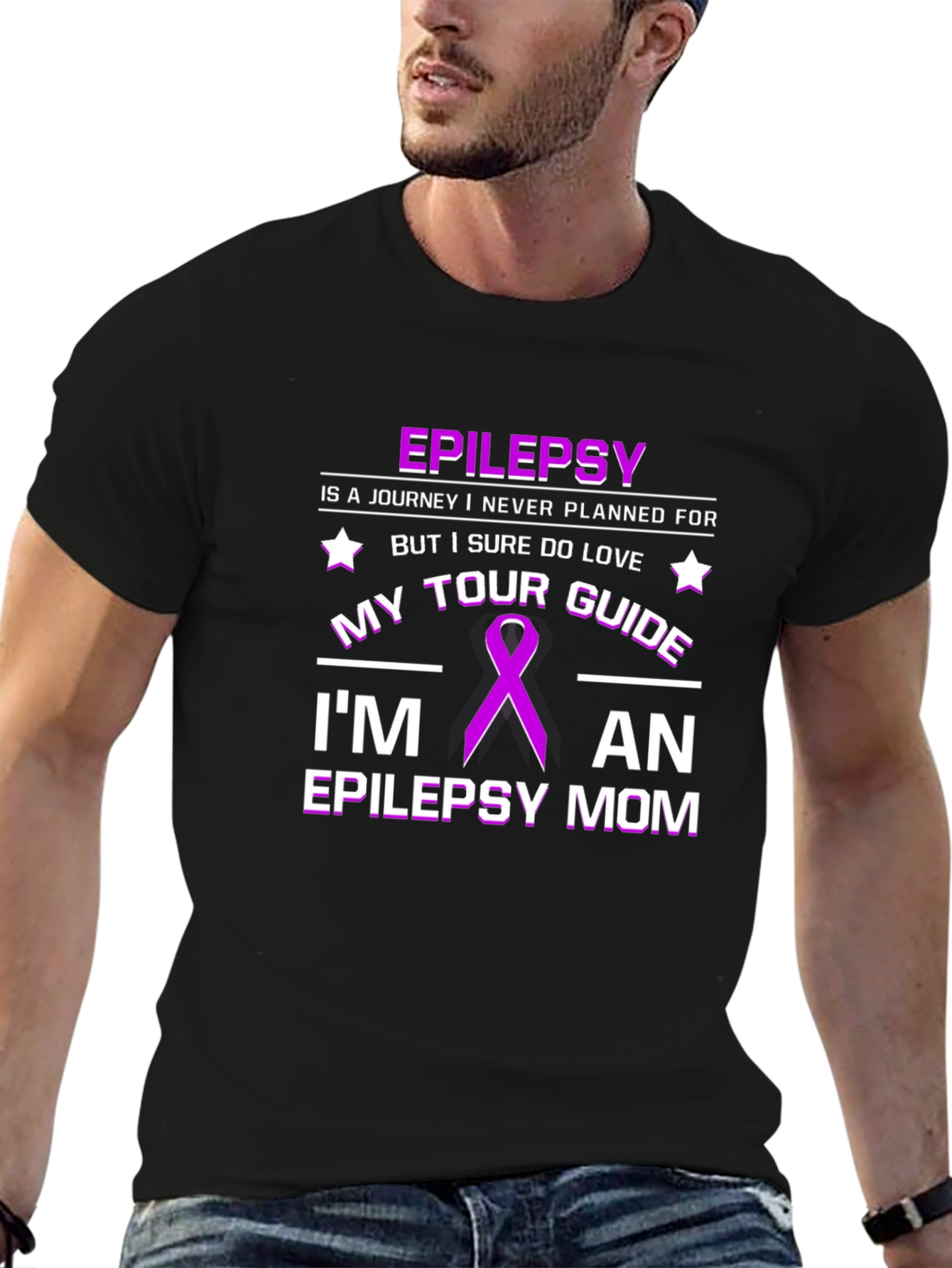 Epilepsy Mom Graphic Tee - Tour Guide Awareness T-Shirt