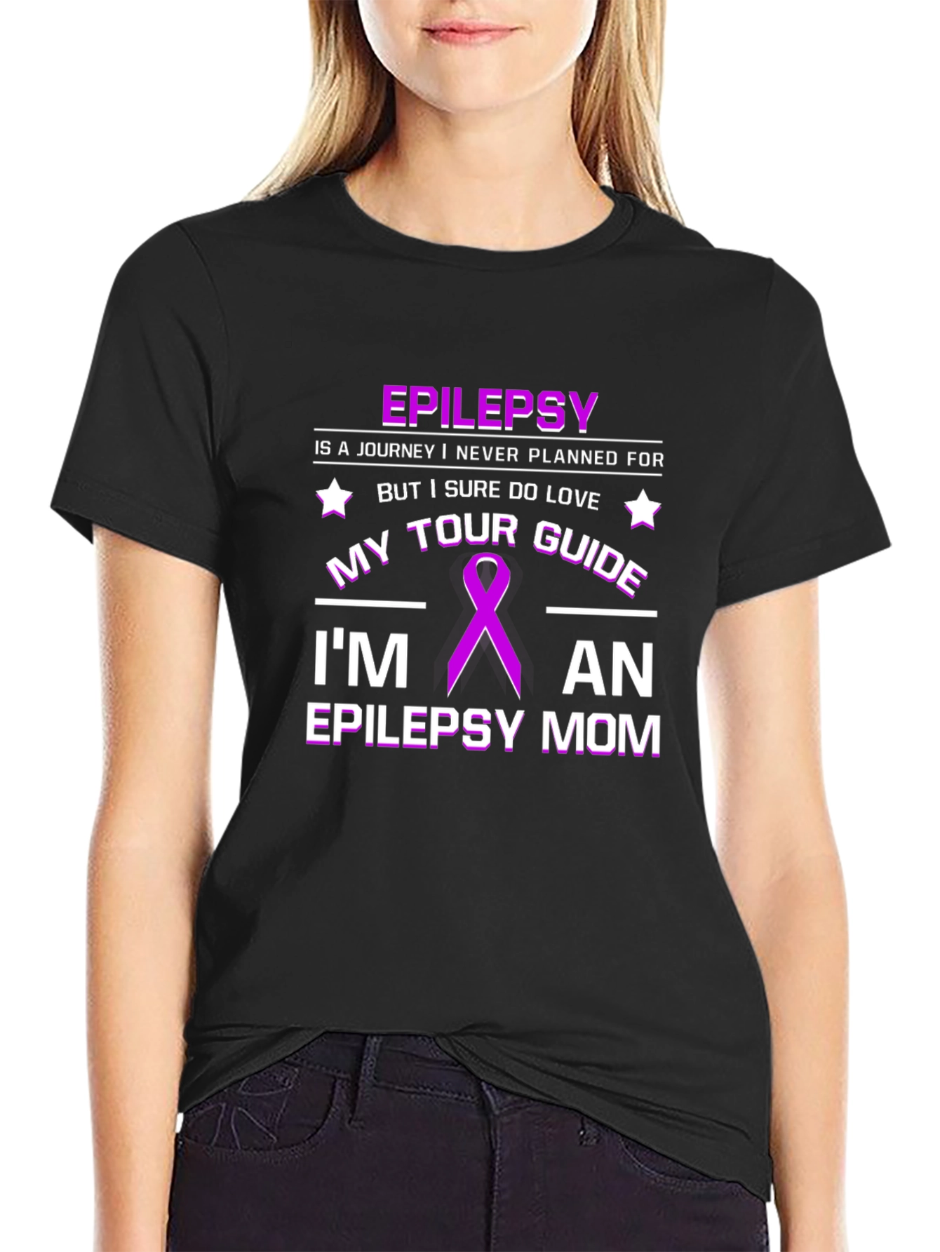 Epilepsy Mom Graphic Tee - Tour Guide Awareness T-Shirt