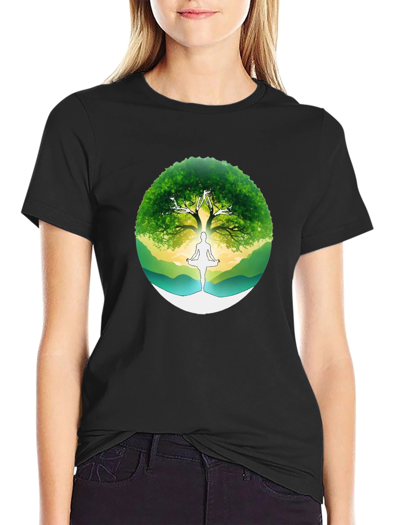 Tree of Life Yoga Graphic T-Shirt