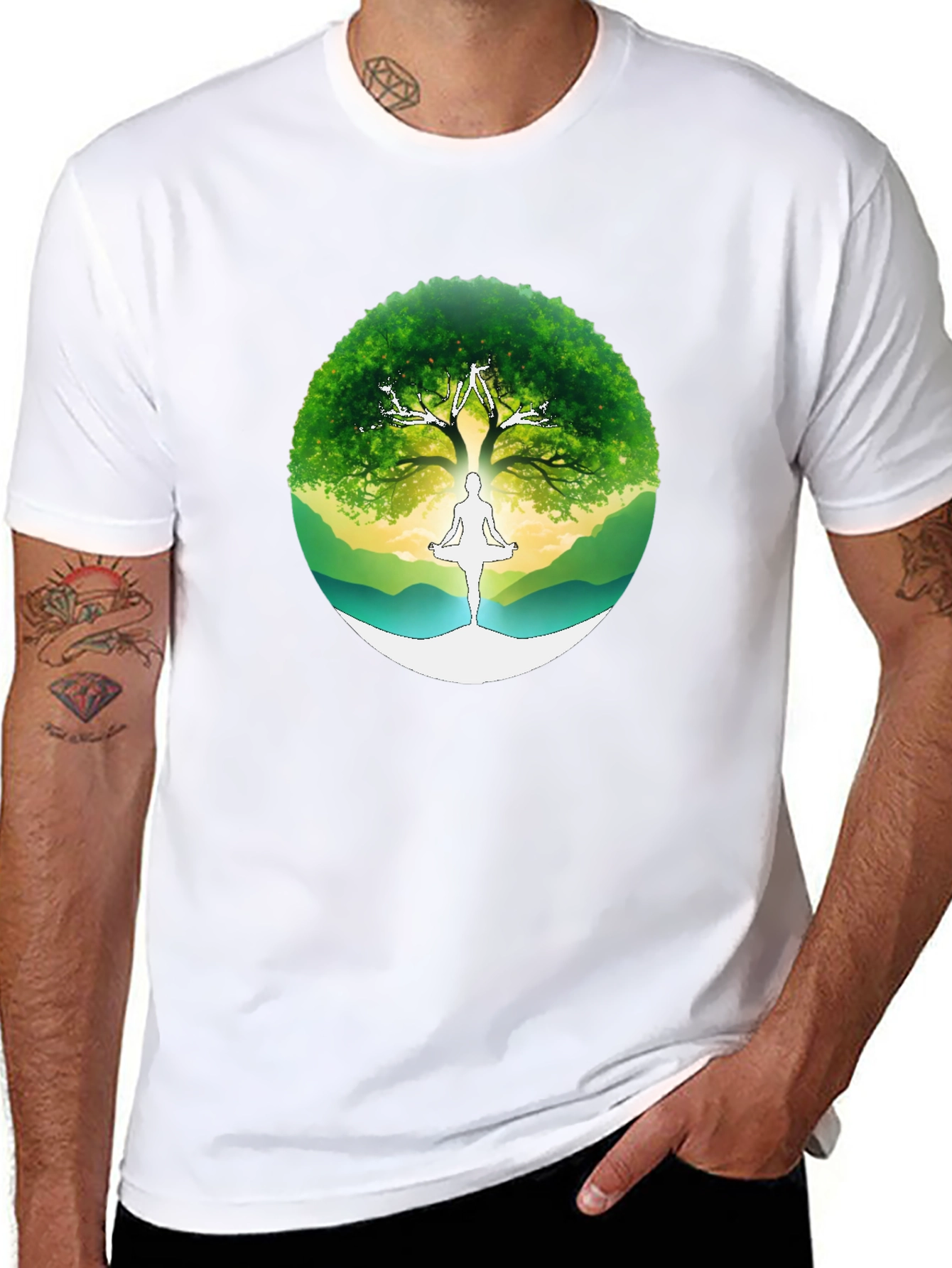 Tree of Life Yoga Graphic T-Shirt