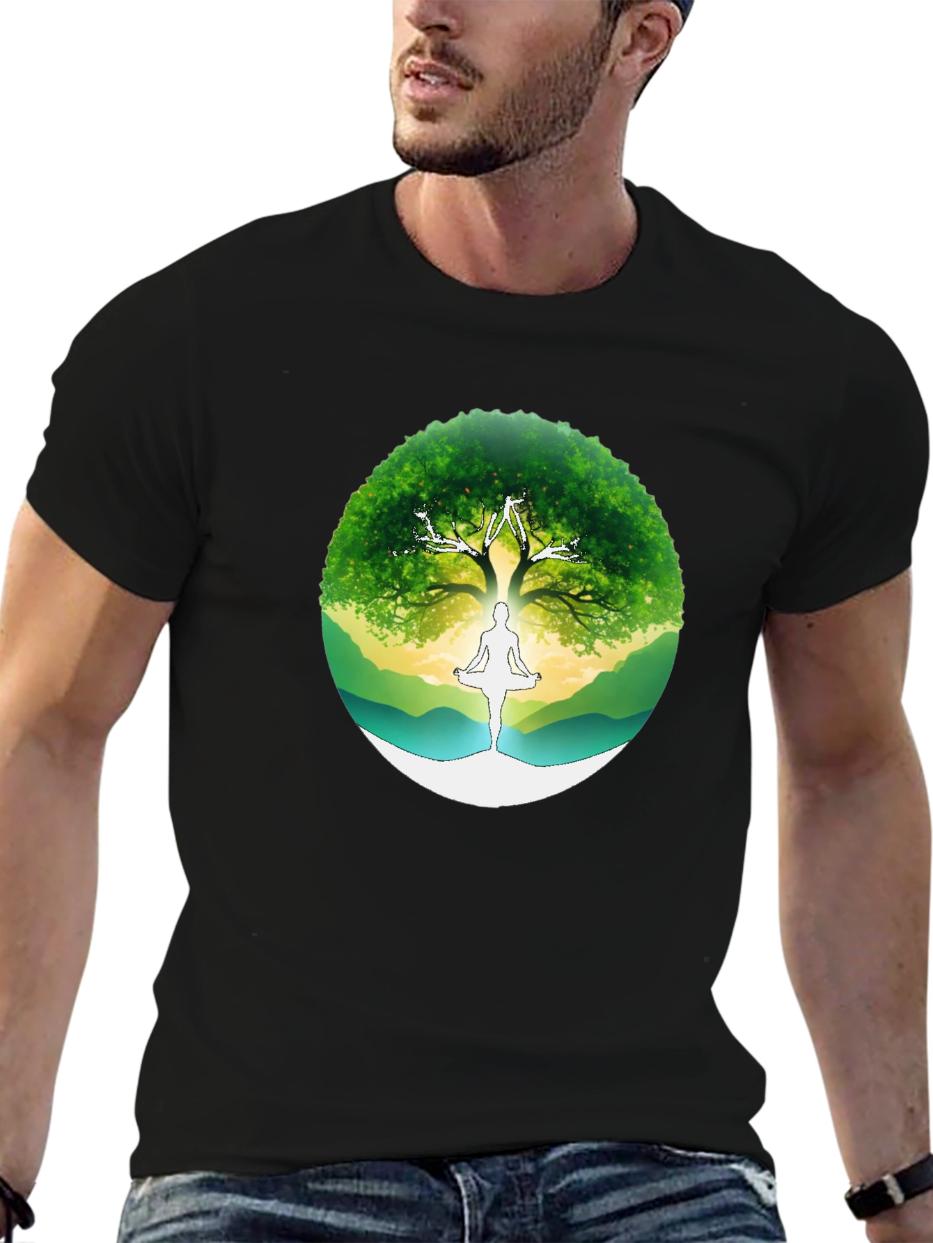 Tree of Life Yoga Graphic T-Shirt