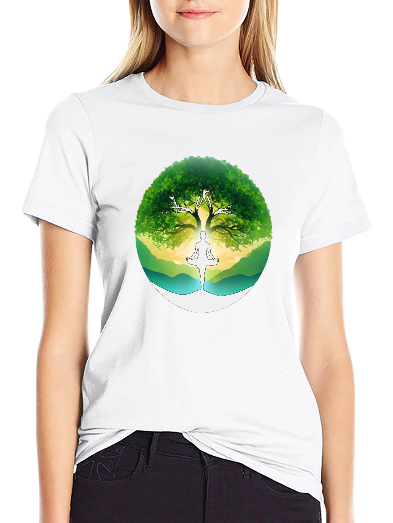 Tree of Life Yoga Graphic T-Shirt