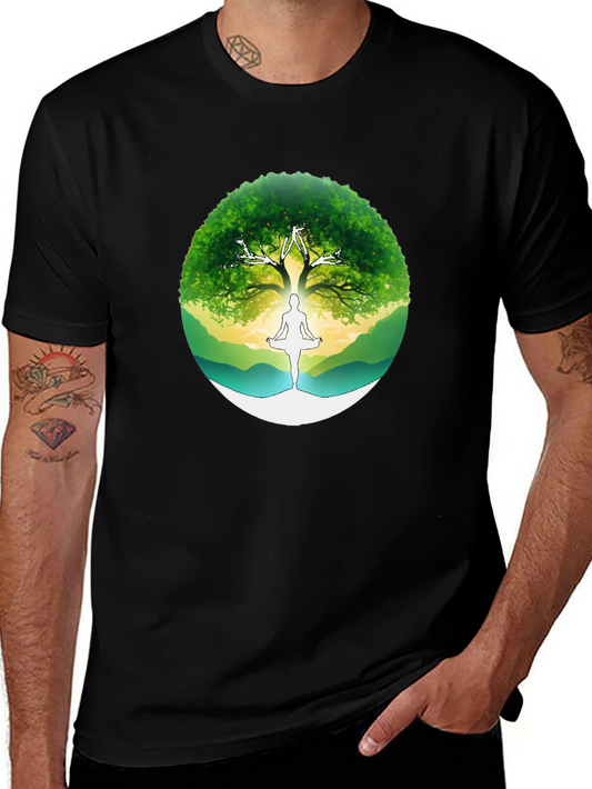 Tree of Life Yoga Graphic T-Shirt