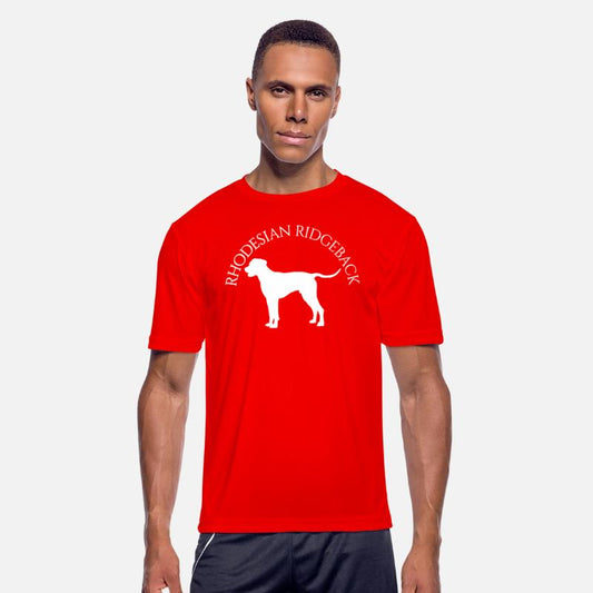 Rhodesian Ridgeback Round White Text