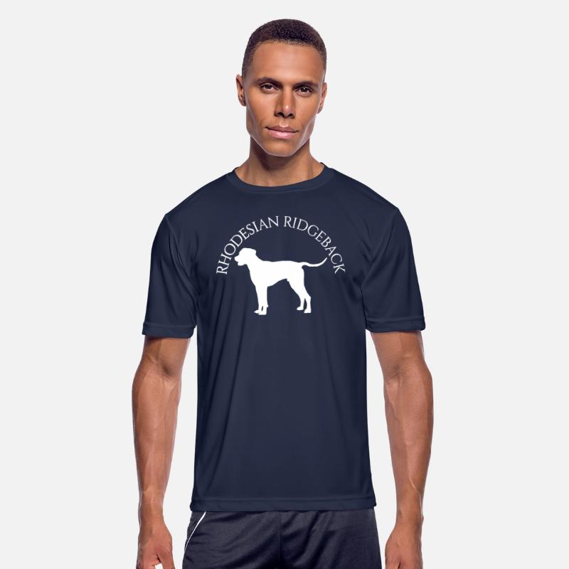 Rhodesian Ridgeback Round White Text