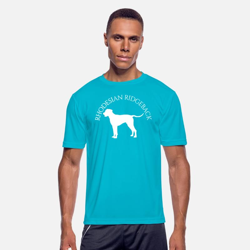 Rhodesian Ridgeback Round White Text