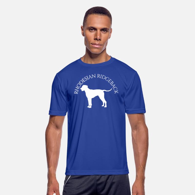 Rhodesian Ridgeback Round White Text