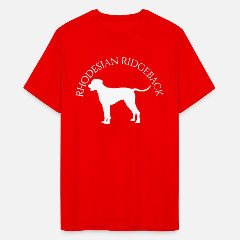 Rhodesian Ridgeback Round White Text