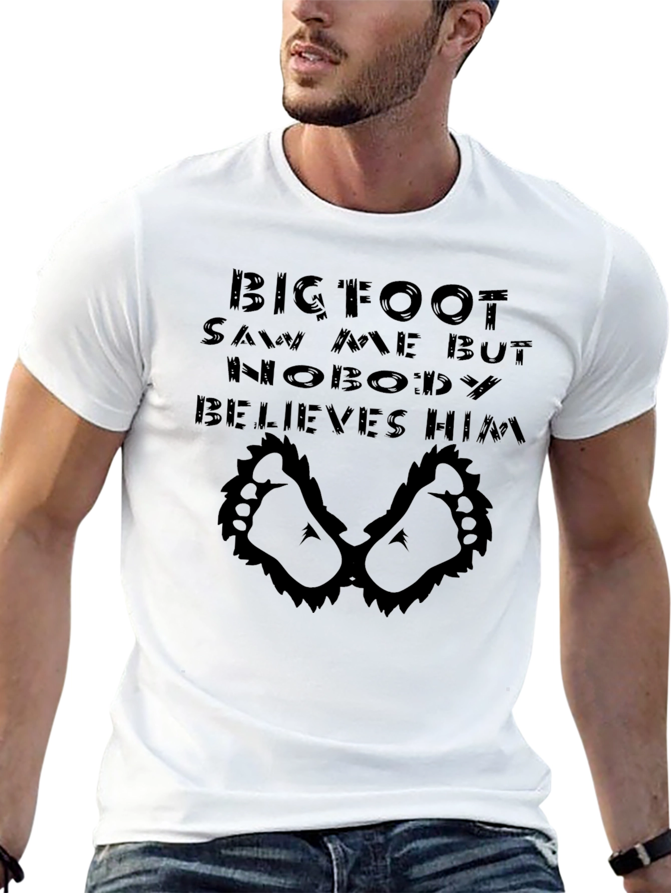 Bigfoot Saw Me T-Shirt - Funny Cryptid Tee