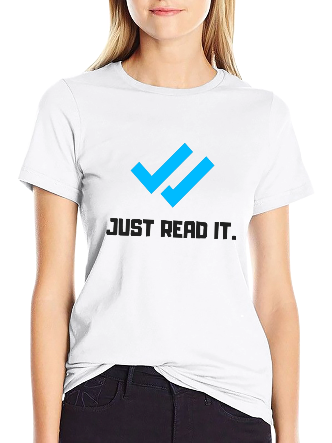 Just Read It Tee - Double Check Mark T-Shirt